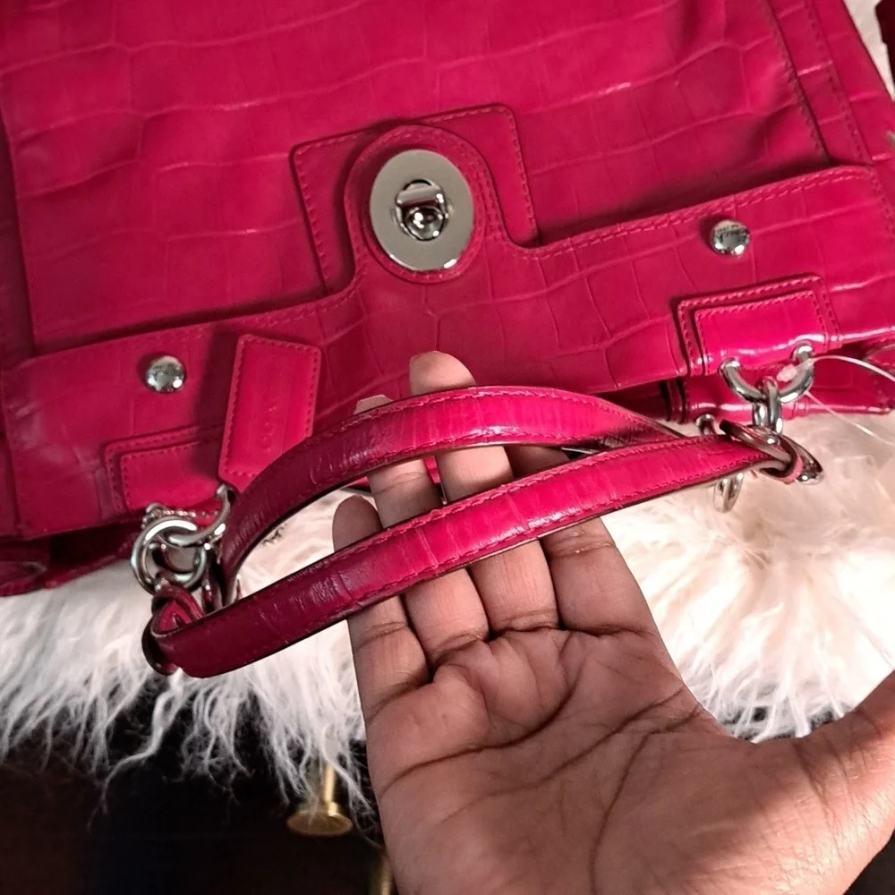 Coach NWTs Peyton Embossed Patent Leather Carryall Tote Bag